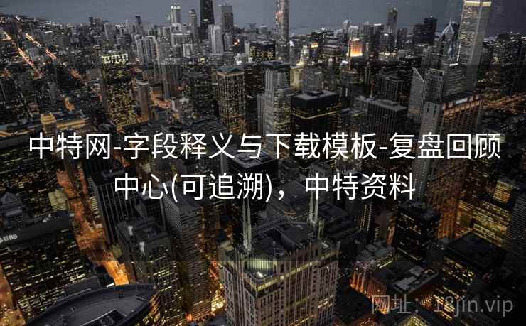 中特网-字段释义与下载模板-复盘回顾中心(可追溯)，中特资料  第2张